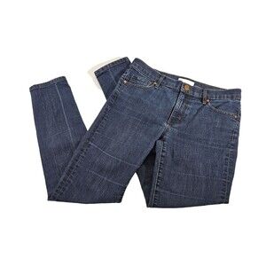 ALK Women's Size 6 / 28 LOFT Ann taylor Modern Skinny Mid Rise Denim Blue Jeans
